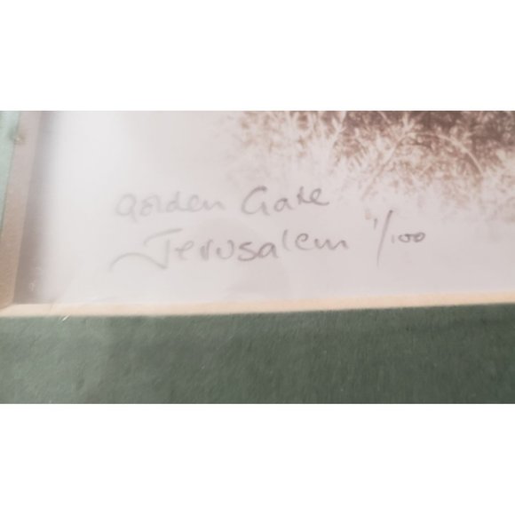 ISRAEL GOLDEN GATE JERUSALEM Fine Art Photography hand tinted 1/100 Print signed - Picture 2 of 4